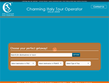 Tablet Screenshot of charmingitaly.net